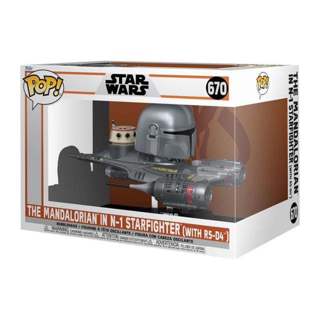 Funko Pop Rides Mandalorian Mandaloriano & N - 1 Starfighter 76549 Hover Image