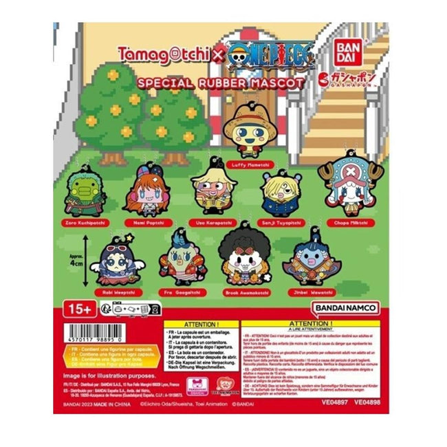 Set Gashapon Lote 40 Articulos One Piece X Tamagotchi Special Rubber Mascot Hover Image
