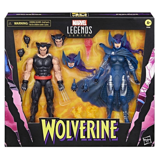 Set Figuras Hasbro Marvel Legends Series Wolverine & Lady Psylocke Hover Image