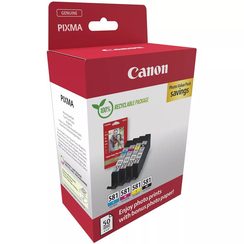 Multipack Canon Cli 581 Bk - C - M - Y