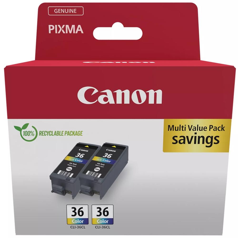 Multipack Canon Cli - 36 C - M - Y 2 Unidades