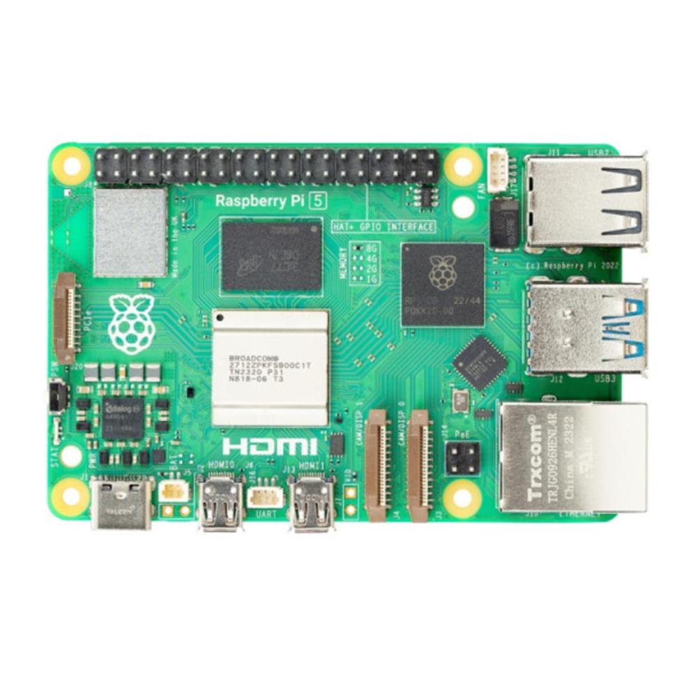 Raspberry Pi 5 Bcm2712 - Arm Cortex - A76 - 8gb Ram - Microsd - Wifi - Hdmi - Botón De Encendido