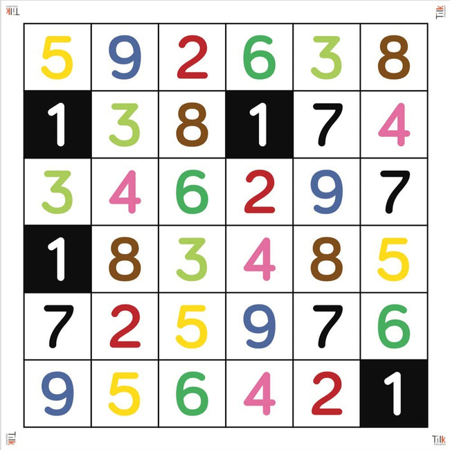 Tapete Numeros Tilk Bee - Bot - Blue - Bot Hover Image