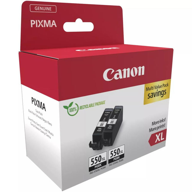 Pack Cartucho Tinta Canon Pgi - 550xl Negro 2 Uds Main Image