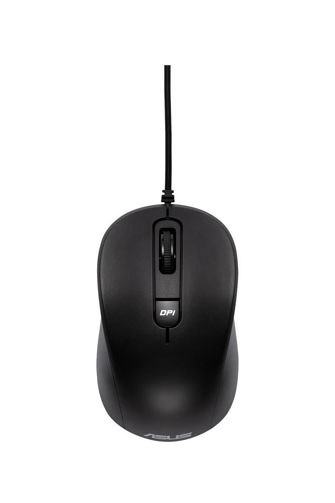 Mu101c Ratón Asus Silencioso Con Cable Y Sensor Azul