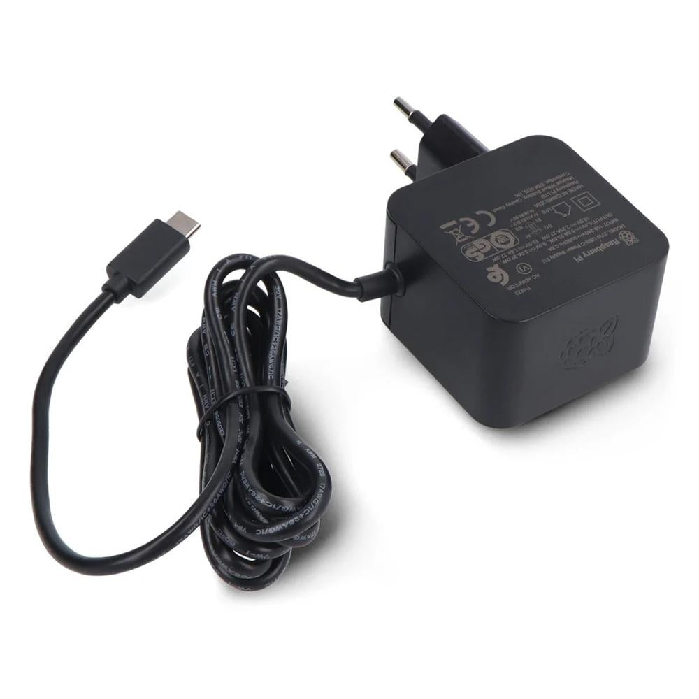 Fuente De Alimentacion Cargador Raspberry Pi 5 Usb C 27 W Color Negro