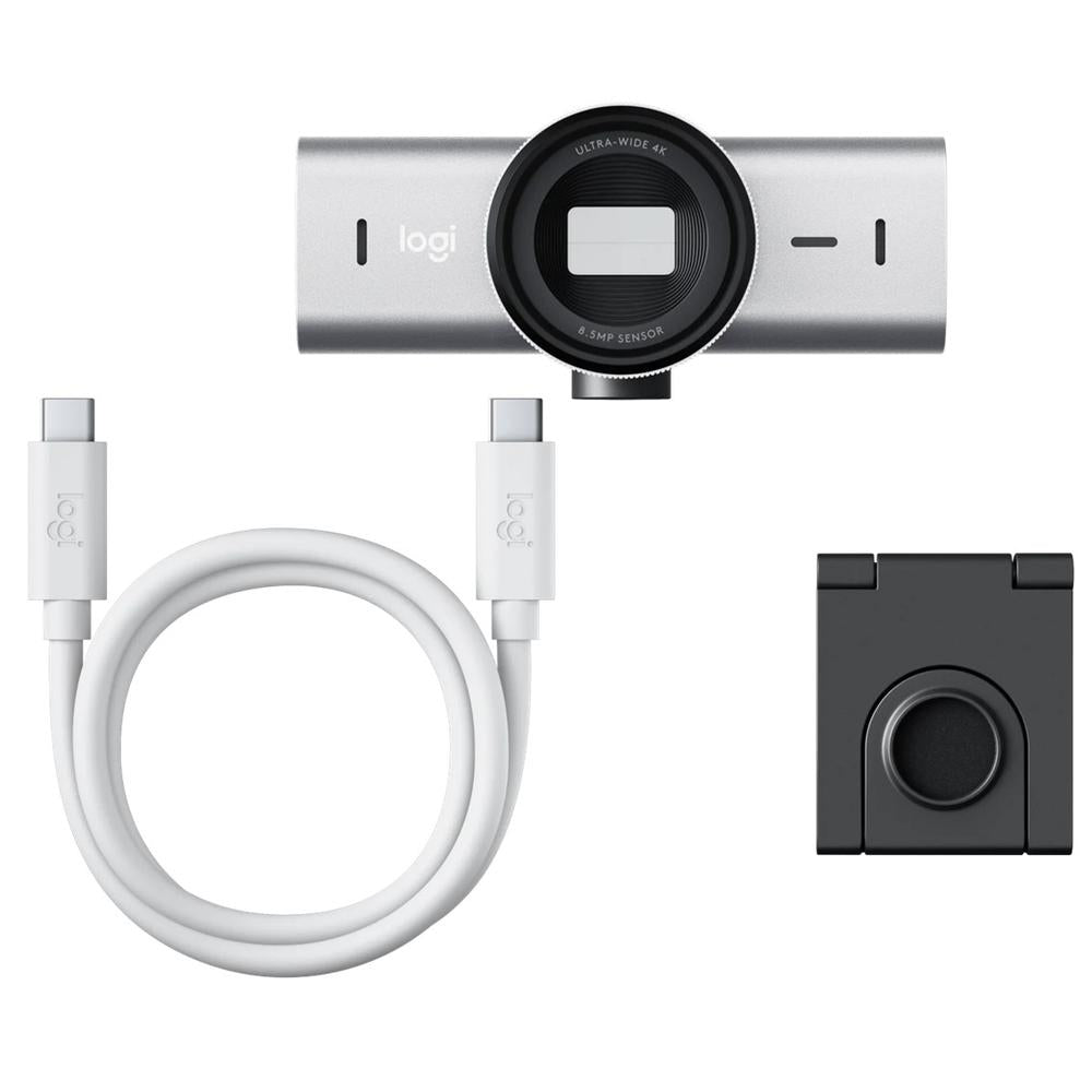 Camara Logitech Mx Brio 4k Uhd - Usb Tipo C - Gris
