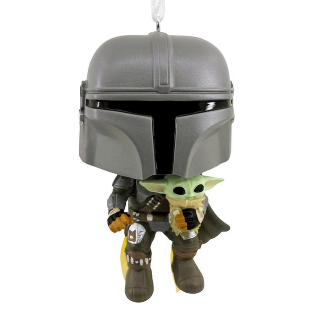 Adorno De Navidad Funko Star Wars Mandaloriano & Grogu Figura De Resina Hover Image