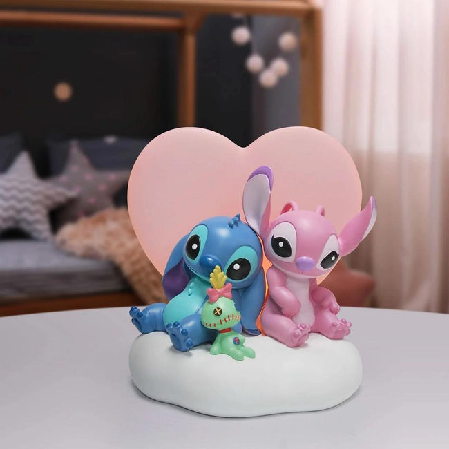 Figura Iluminada Enesco Disney Stitch Y Angel Main Image