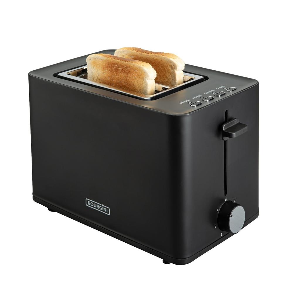 Tostadora Bourgini Con Accesorios Sandwich Color Negro 140402