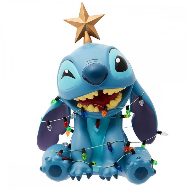 Figura Enesco Disney Stitch Luces Navideas Hover Image