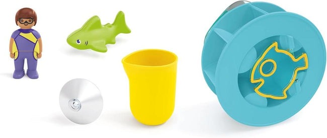 Playmobil Junior Aqua: Rueda De Agua Con Bebé Tiburón Hover Image