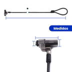 Cable De Seguridad Ewent Para Portatil - Llave 1.8m