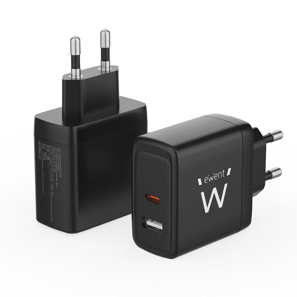 Cargador Ewent Ew1330 65w Usb Tipo A - Usb Tipo C