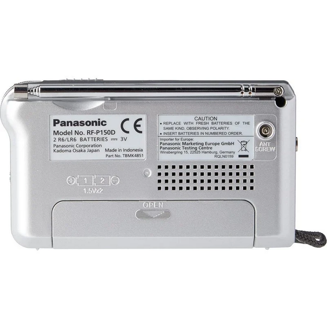 Radio Panasonic Rf - P150deg - S Sintonizador Afc Color Plata