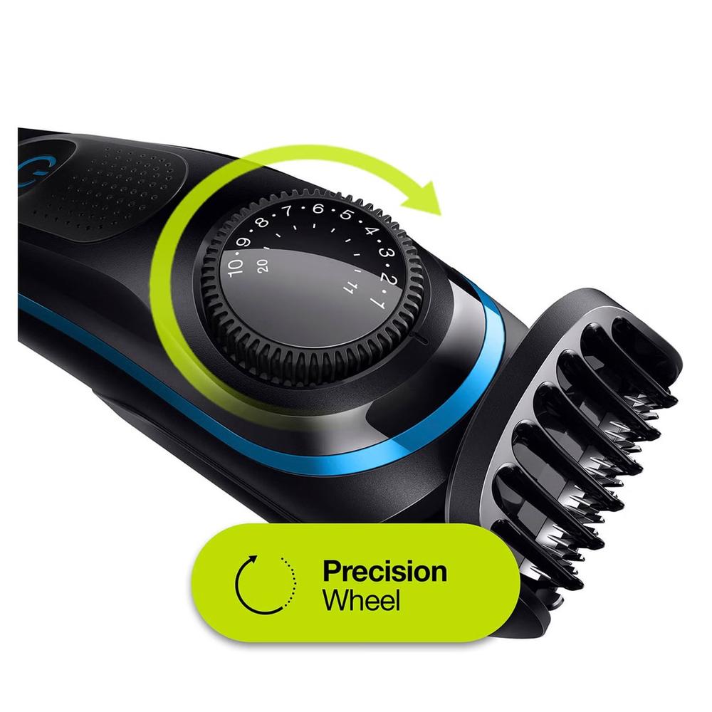Barbero Cortapelos Braun Bt3240 - Uk + Gillete Fusion 39 Ajustes - Barba - Lavable - Control Giratorio