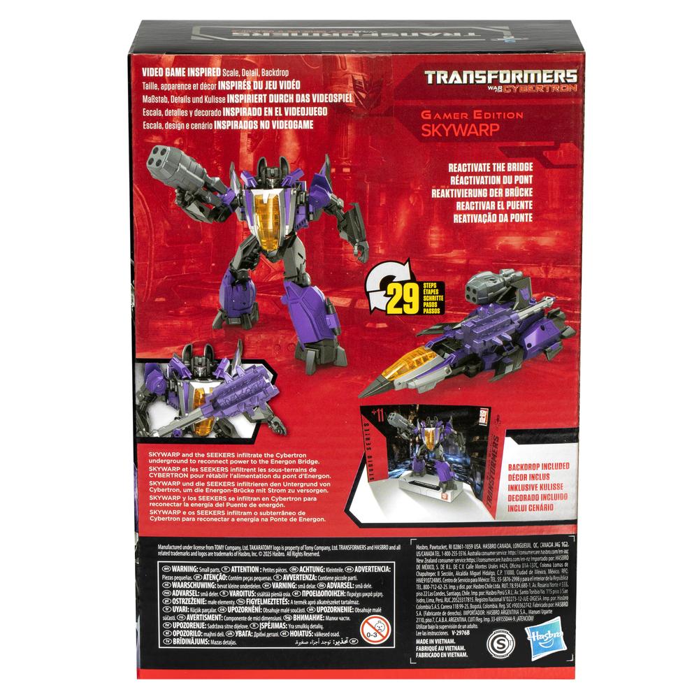 Figura Hasbro Transformers Cybertron Skywarp Studio Series Gamer Edition