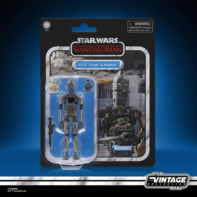 Figura Hasbro Star Wars The Mandalorian The Vintage Collection Ig - 12 Grogu & Anzellan Hover Image