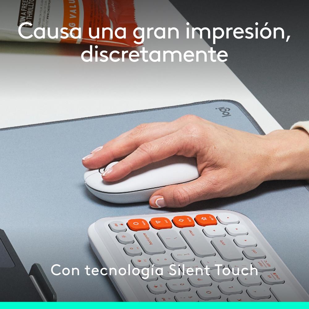 Raton Inalambrico Logitech Pop Mouse Blanco