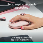 Raton Inalambrico Logitech Pop Mouse Rosa