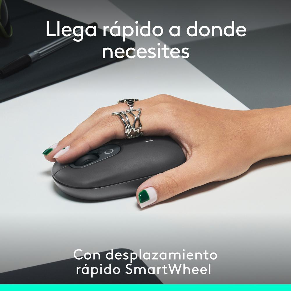 Raton Inalambrico Logitech Pop Mouse Grafito