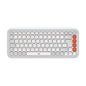 Teclado Logitech Pop Icon Keys Inalambrico Blanco - Naranja