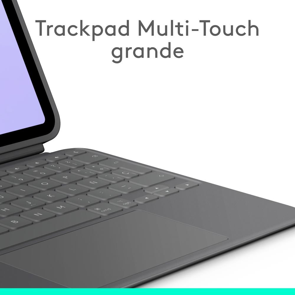 Funda Logitech Combo Touch Para Con Teclado Para Ipad Pro M4 11 Pulgadas Grafito