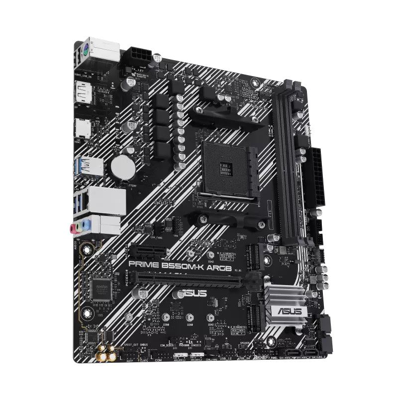 Placa Base Asus Amd Prime B550m - K Argb Socket Am4 Ddr4 X2 Max 64gb 3200mhz Hdmi Displayport Matx