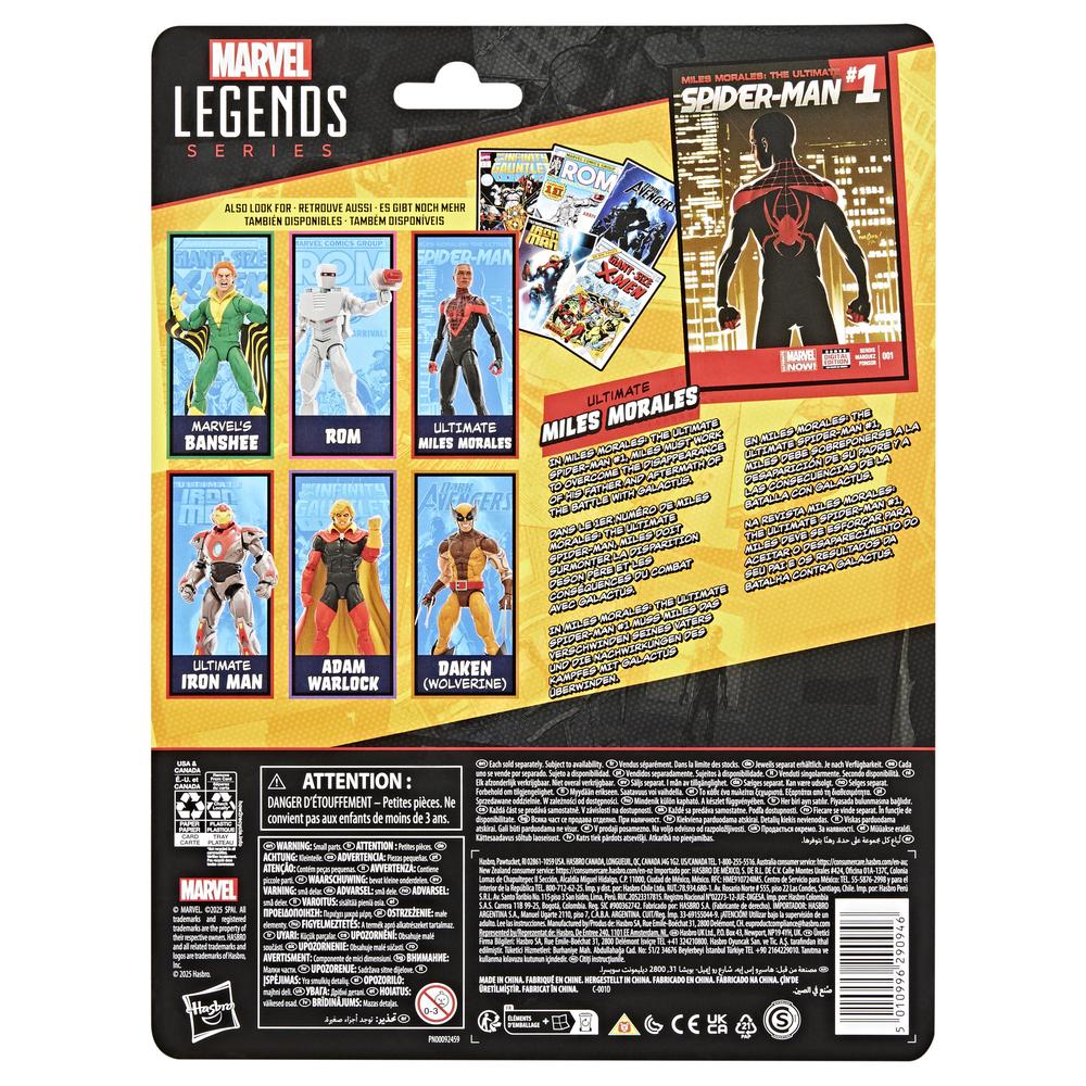 Figura Hasbro Marvel Legends Miles Morales: The Ultimate Spider - Man Mini Comics Ultimate Miles