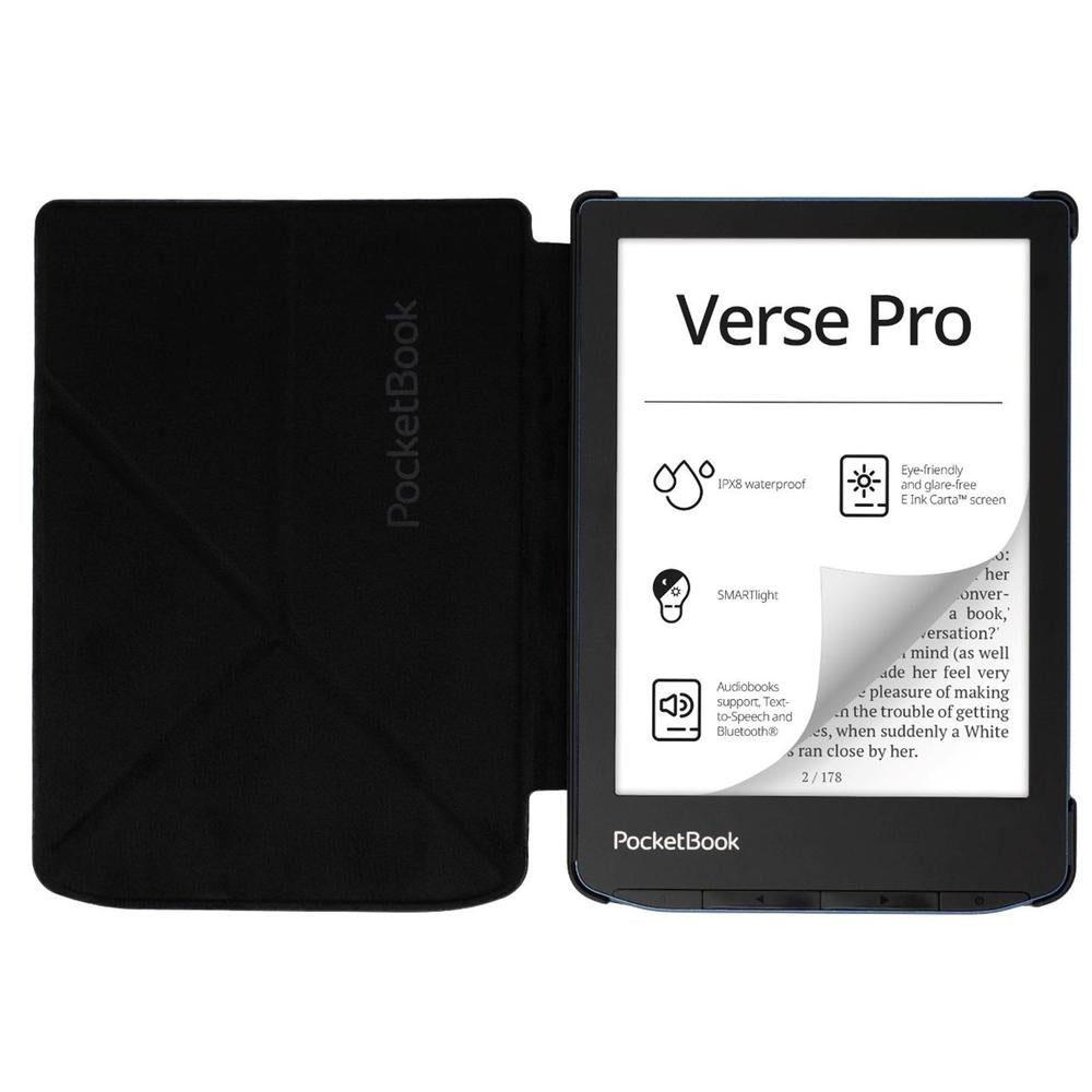 Pocketbook Funda Shell Series Verse + Verse Pro - Origami Color Negro