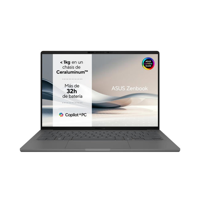 Portatil Asus Zenbook A14 Ux3407qa - Qd412w Qualcom Snapdragon X1 - 26 - 100 32gb Ssd512gb 14 Pulgadas W11 Main Image