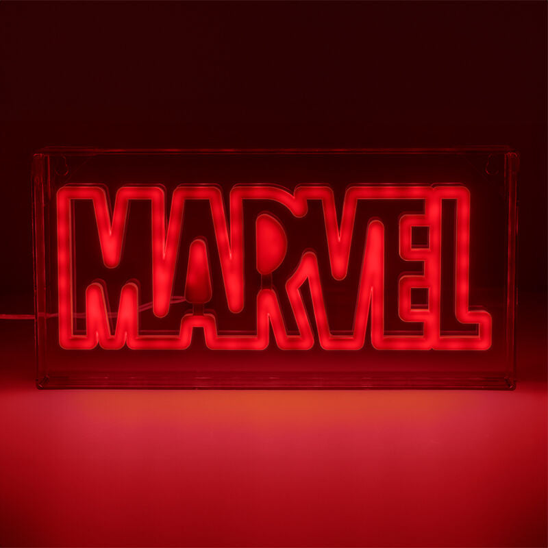 Lampara Paladone Marvel Logo Led Neon Light