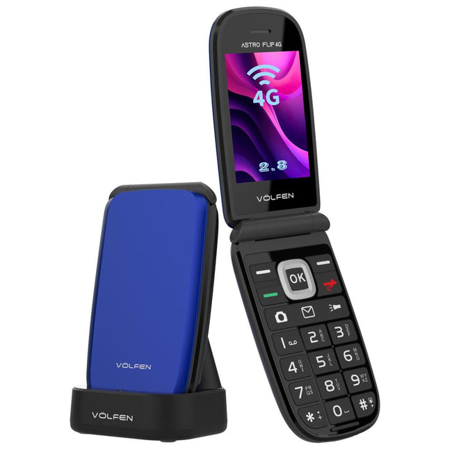 Telefono Movil Volfen Astro Flip 4g Azul Hover Image