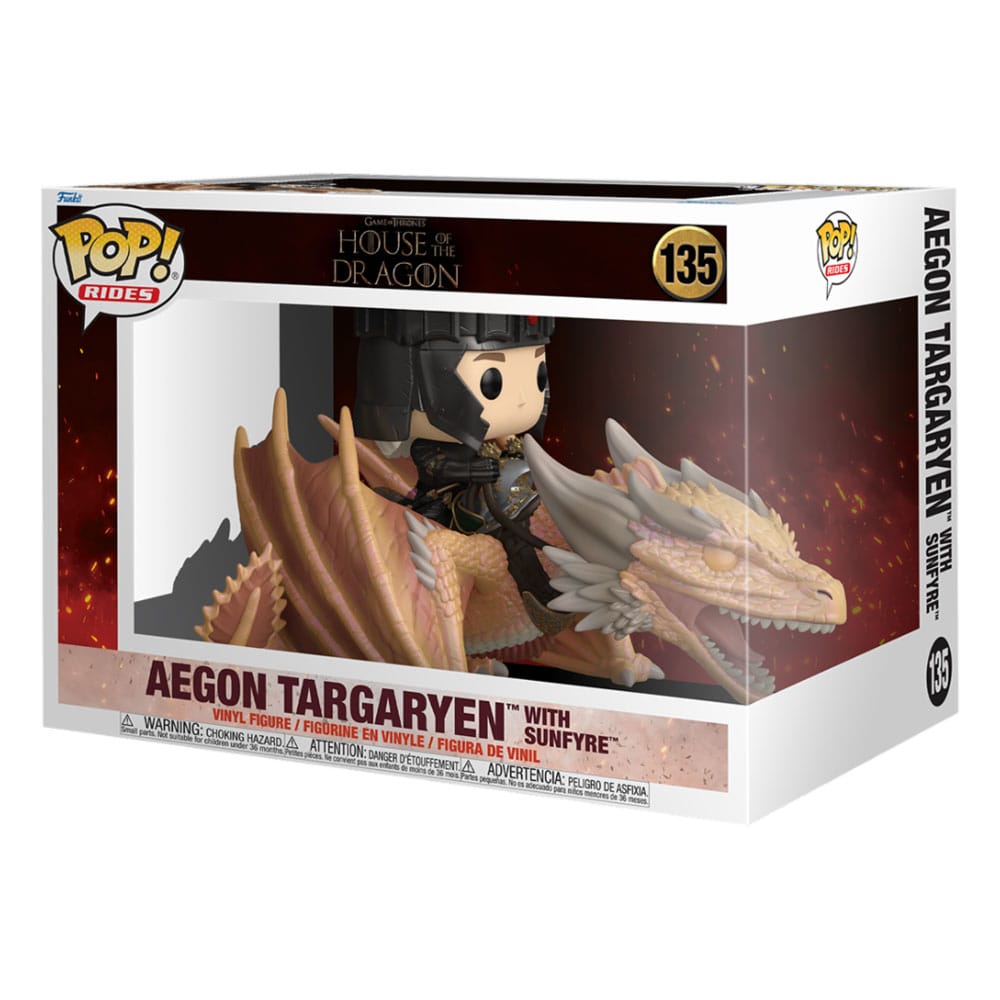 Funko Pop Rides La Casa Del Dragón Aegon Targaryen W - Sunfyre
