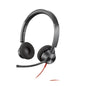 Auriculares Poly Estéreo Blackwire 3325 Con Certificación Microsoft Teams Usb - C + Adaptador Usb - C - A