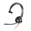 Auriculares Poly Monoaurales Blackwire 3310 Con Certificación Microsoft Teams Usb - C + Adaptador Usb - C - A