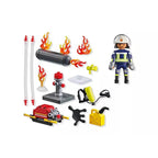 Playmobil - Bombero Con Bomba De Agua