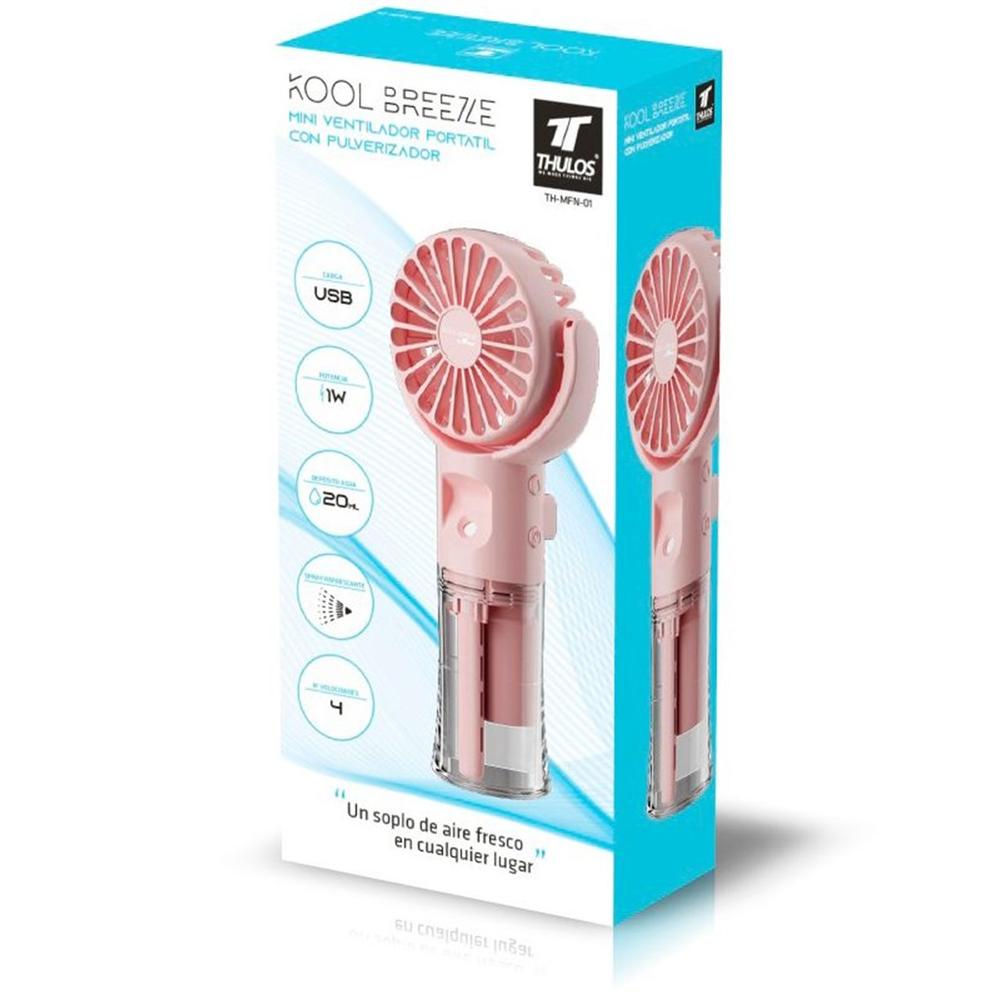 Ventilador Portatil Thulos Th - Mfn - 01 Rosa