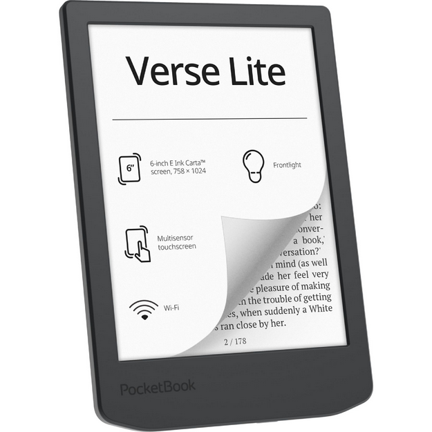 Libro Electronico Ebook Pocketbook Verse Lite 6 Pulgadas 8gb Midnight Grey