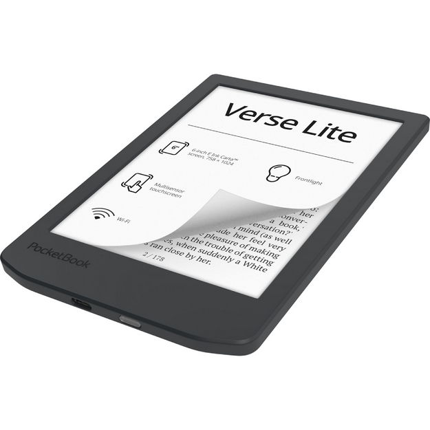 Libro Electronico Ebook Pocketbook Verse Lite 6 Pulgadas 8gb Midnight Grey