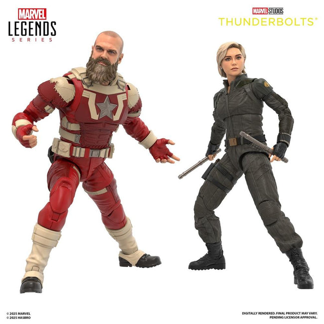 Figura Hasbro Marvel Studios Thunderbolts Marvel Legends Series Yelena Belova & Red Guardian 15cm Hover Image
