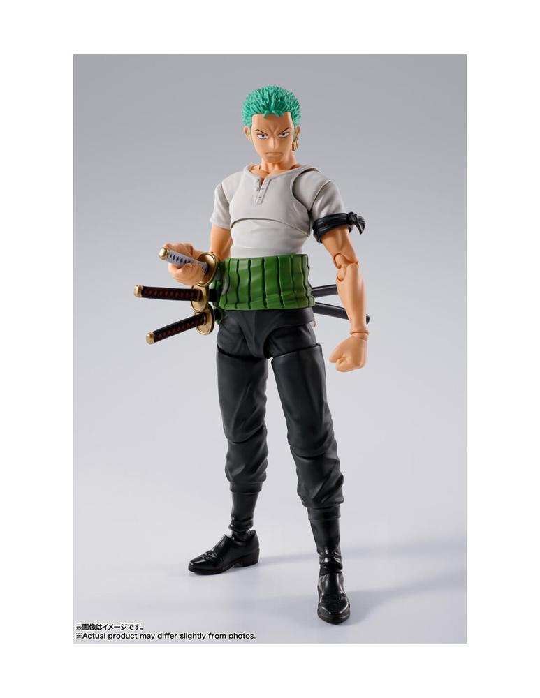 Roronoa Zoro - Romance Dawn - Fig. 15 Cm One Piece Sh Figuarts Re - Run