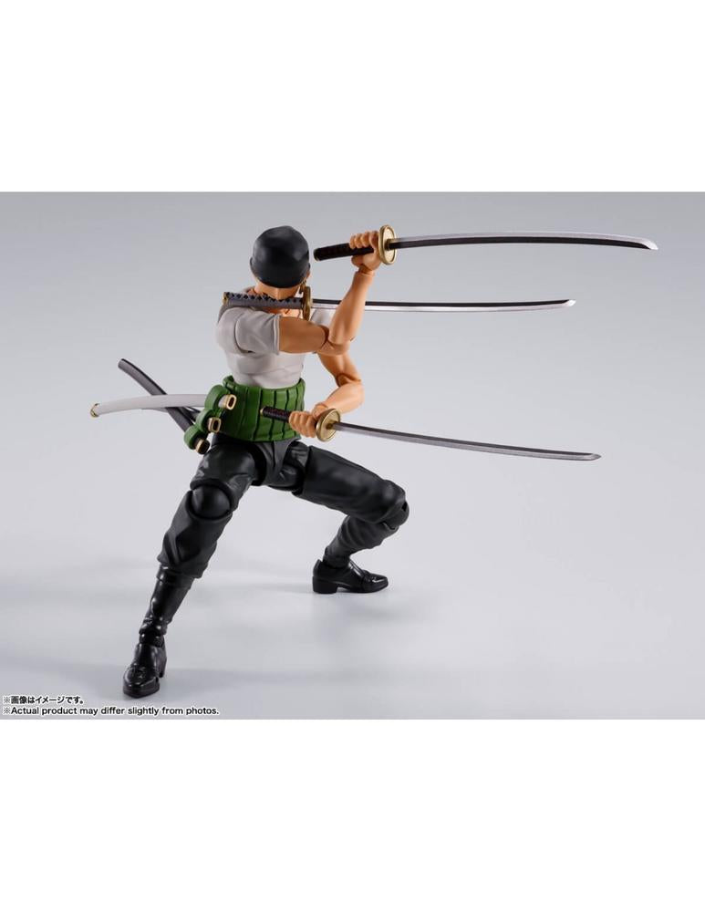 Roronoa Zoro - Romance Dawn - Fig. 15 Cm One Piece Sh Figuarts Re - Run