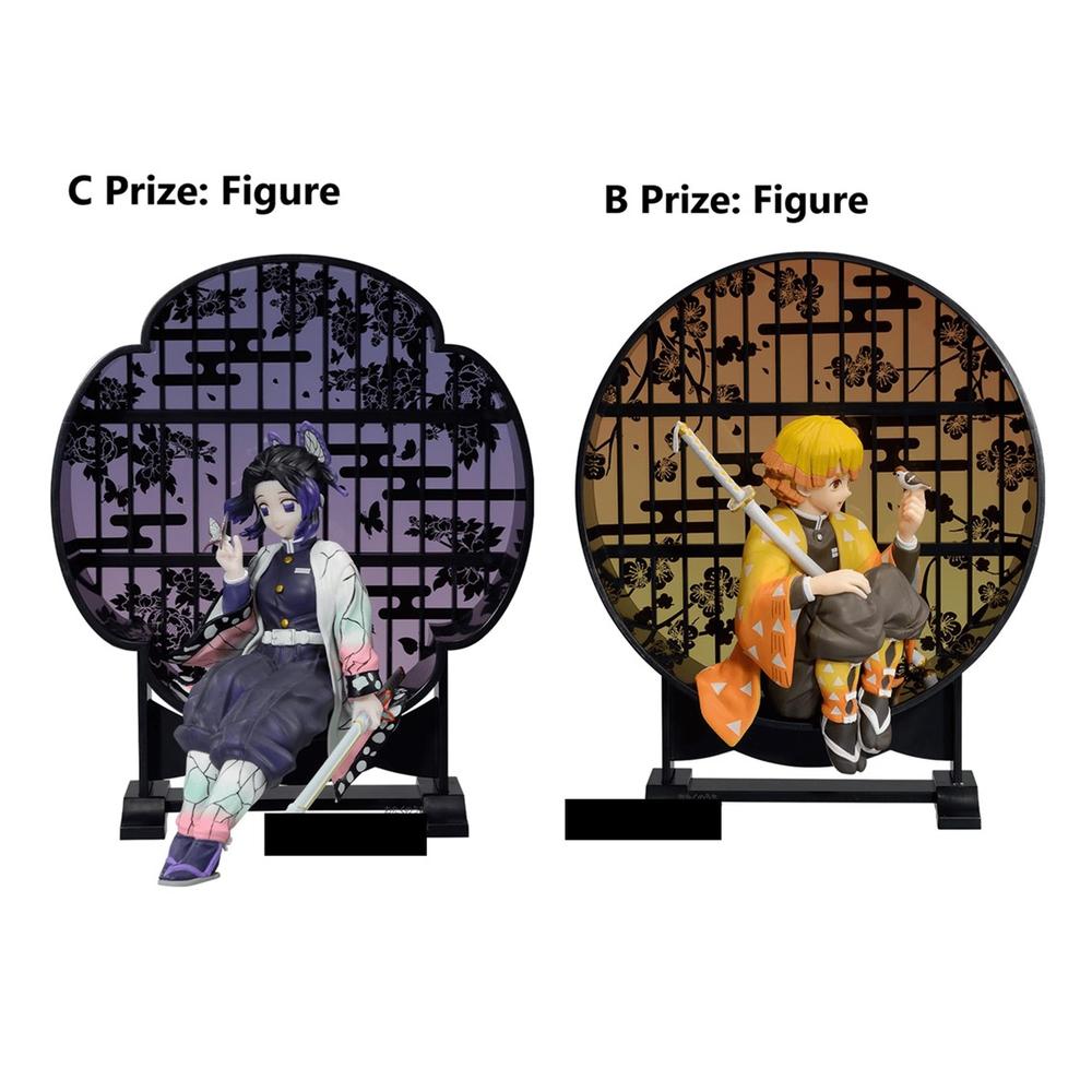 Figuras B Y C Kuji Demon Slayer Resolution The Second Zenitsu & Kocho + Regalos Sorpresa