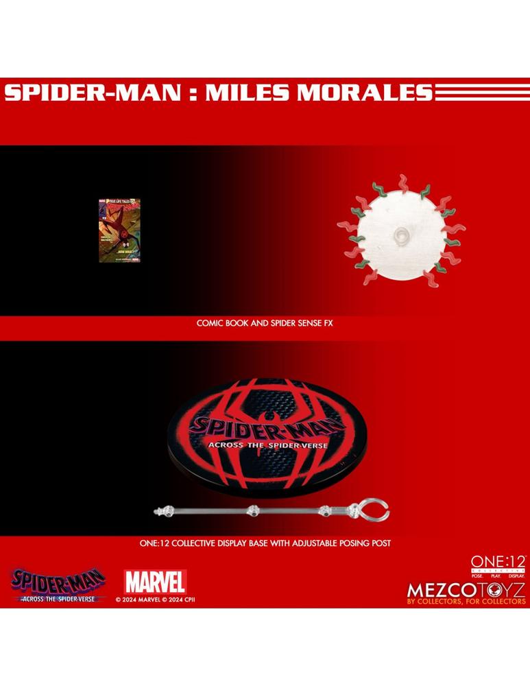 Figura Mezco Toyz Spider - Man Across The Spider - Verse Spider - Man Miles Morales 17cm