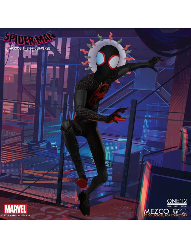 Figura Mezco Toyz Spider - Man Across The Spider - Verse Spider - Man Miles Morales 17cm