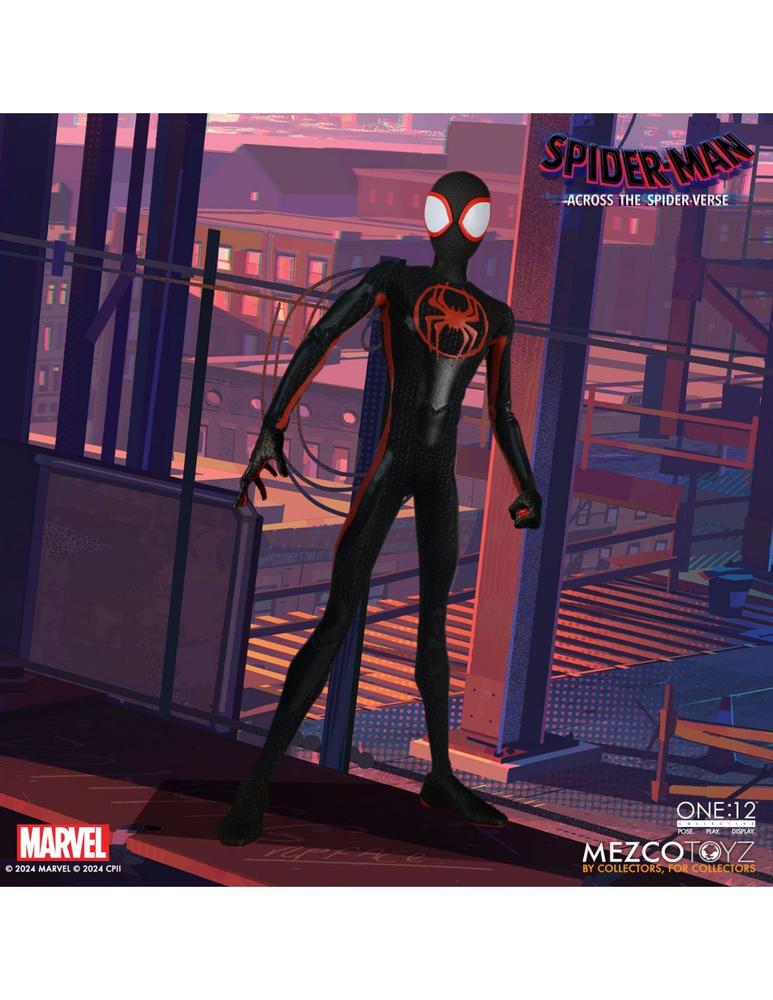 Figura Mezco Toyz Spider - Man Across The Spider - Verse Spider - Man Miles Morales 17cm