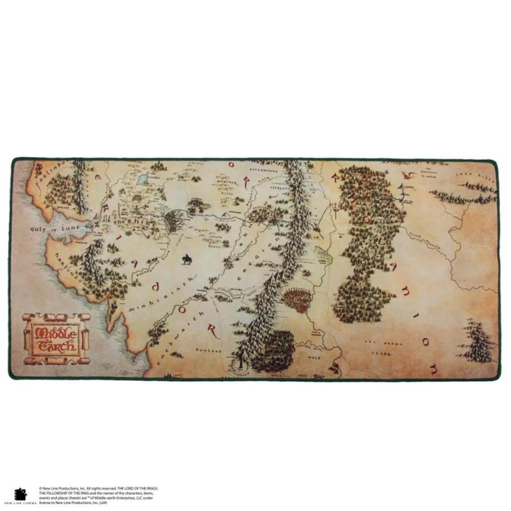 Alfombrilla Escritorio Cinereplicas El Seor De Los Anillos Mapa De La Tierra Media