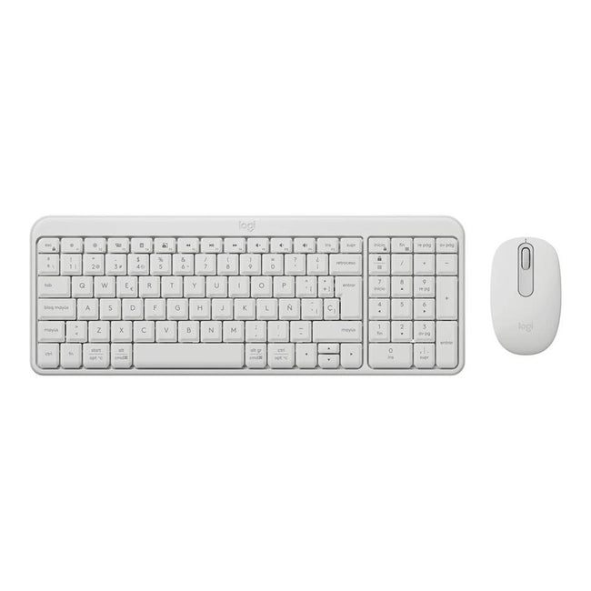 Teclado + Mouse Logitech Mk250 Inalambrico Blanco Hover Image
