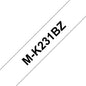 Cinta Laminada Brother Mk231bz 12mm X 8m